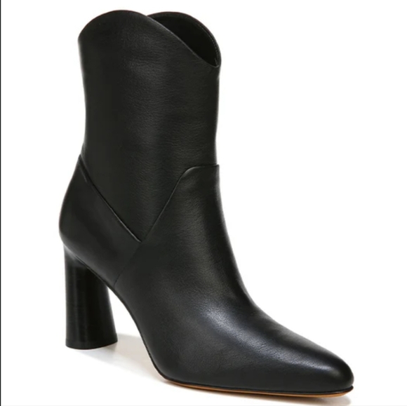 NEW Vince Harlow Leather Heeled Boots - Picture 11 of 11